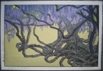 Toshi Yoshida - Wistaria at Ushijima - SOLD