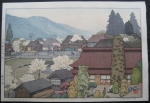 Toshi Yoshida - Village of Plums - SOLD